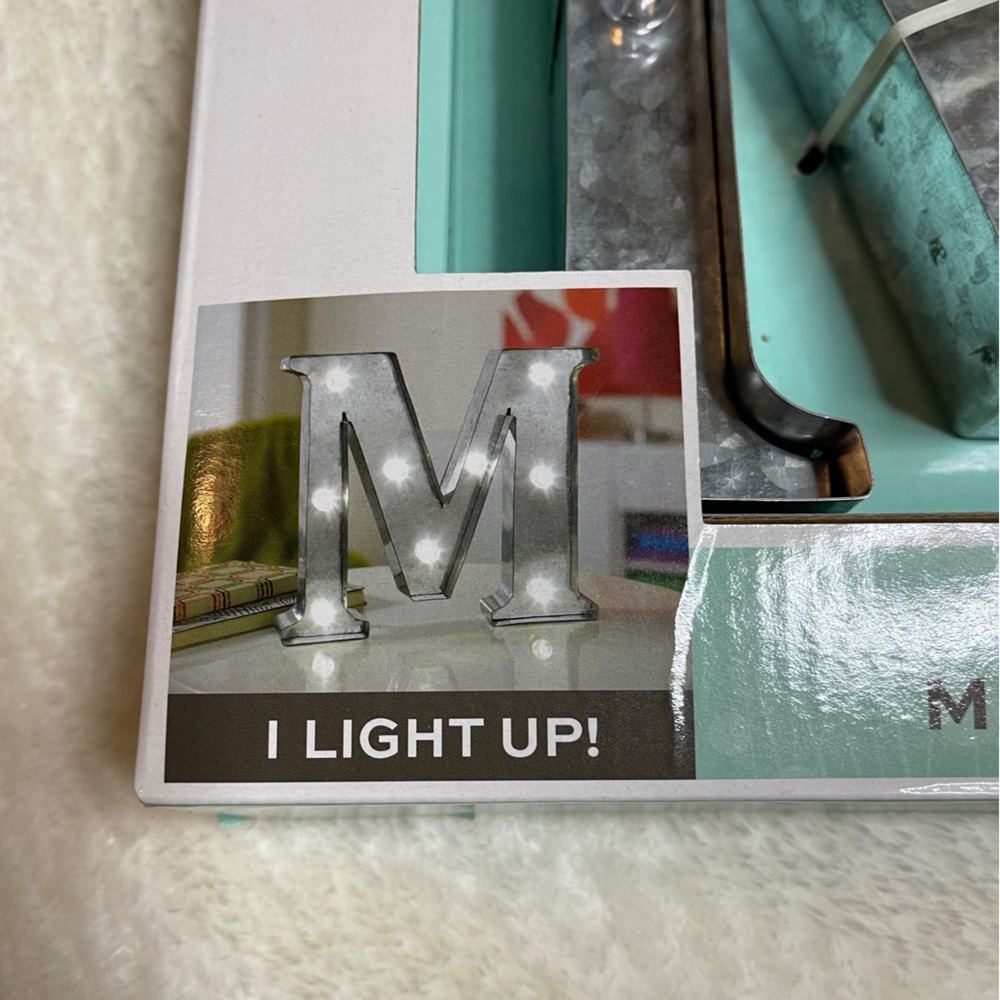 Home Collection “M” Marquee Metal LED Sign - Picture 16 of 16